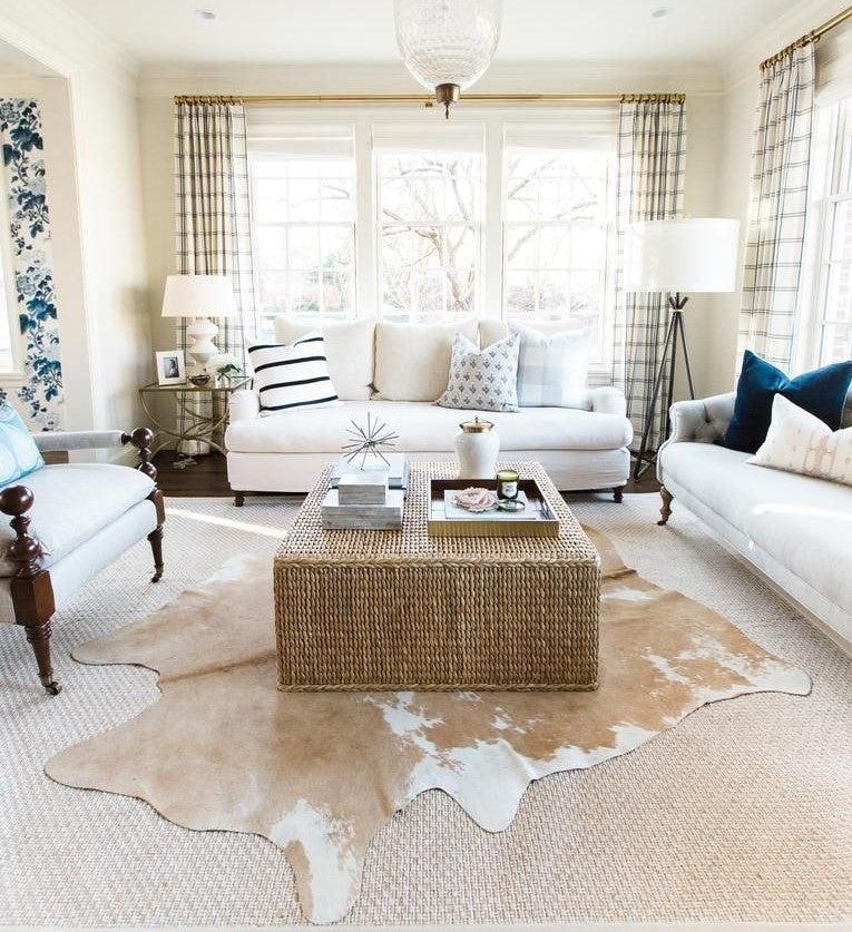 Palomino White Cowhide