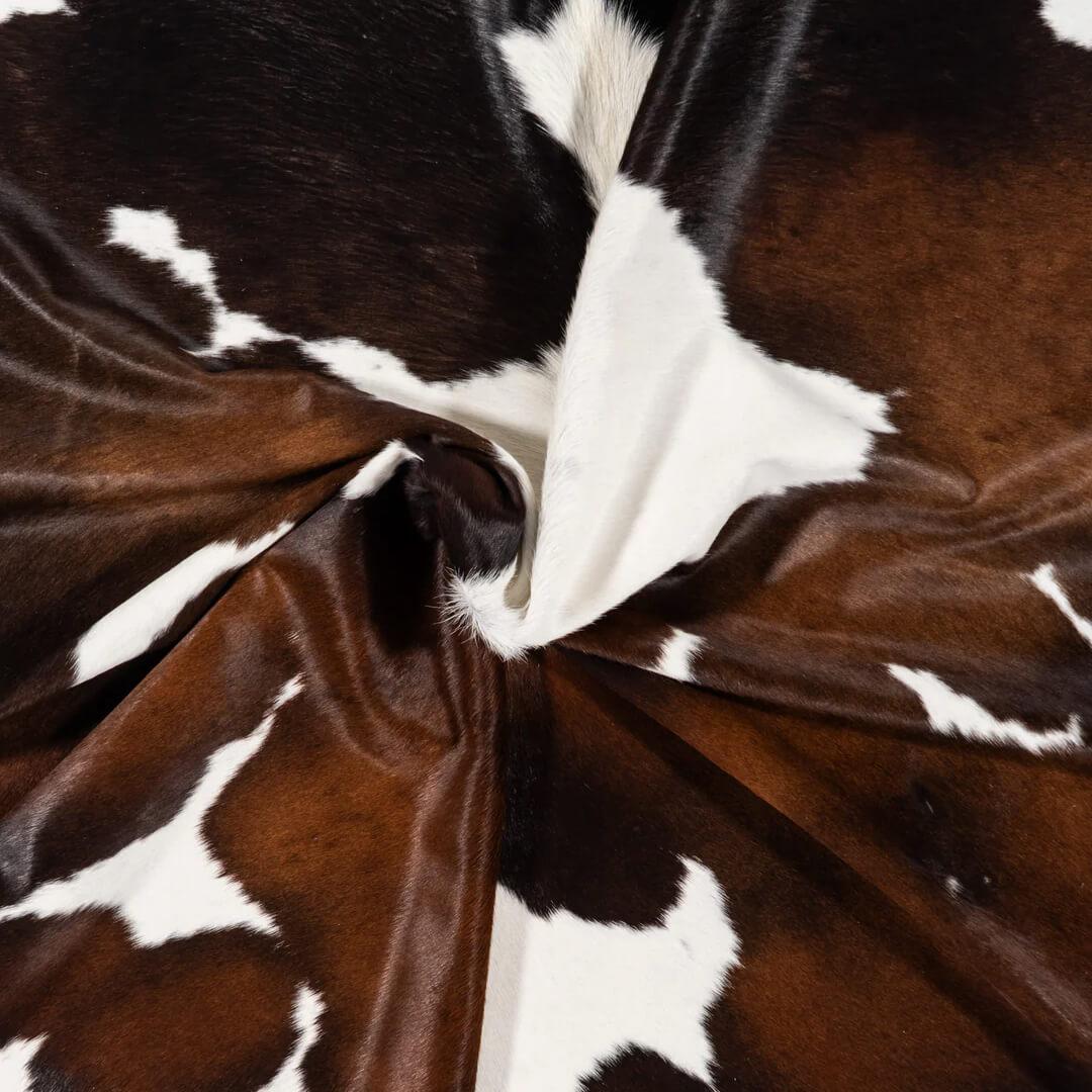 Chocolate & White Cowhide